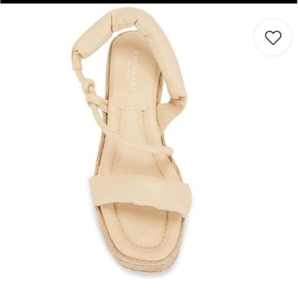 Equitare Kinga Espadrille Sandal in Cream - Picture 4 of 12